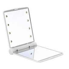 Кишенькове дзеркало складане з LED підсвічуванням біле A-PLUS 822