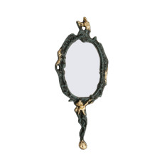 Дзеркало косметичне Virtus Hand Mirror Largei 32 x 14см бронза (4901vi)