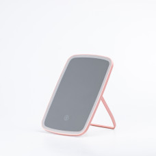 Дзеркало настільне Lugi прямокутне з led підсвіткою для макіяжу сенсорне Рожевий (HP072WD012P)