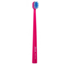 Зубна щітка середньої жорсткості Janeke Medium Toothbrush малиновая