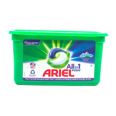 Гель-капсули для прання Ariel All in 1 Гірська свіжість 37 шт
